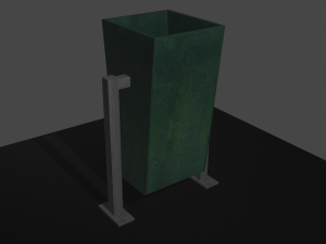litter bin 3D-Modell