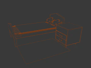 estilo hogare&ntilde;o Modelo 3D