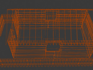 house and fence 3D-Modell