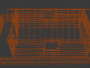 house and fence 3D Model