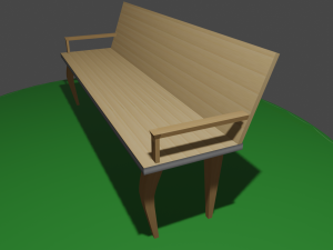 lowpolybench 3D-Modell
