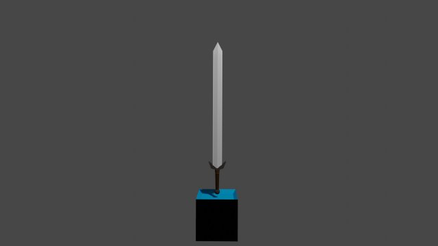 sword Model 3D .c4d .max .obj .3ds .fbx .stl .blend 