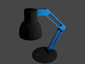 l&aacute;mpara de polietileno baja Modelo 3D