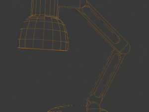 l&aacute;mpara de polietileno baja Modelo 3D