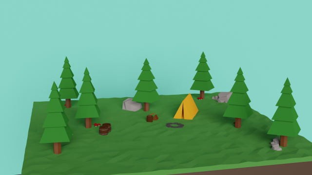 lowpolyscene 3D Модель .c4d .max .obj .3ds .fbx .stl .blend 