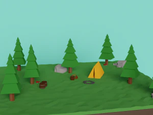 policena baixa Modelo 3D