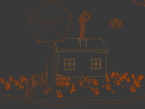 lowpolyscenehouse Model 3D