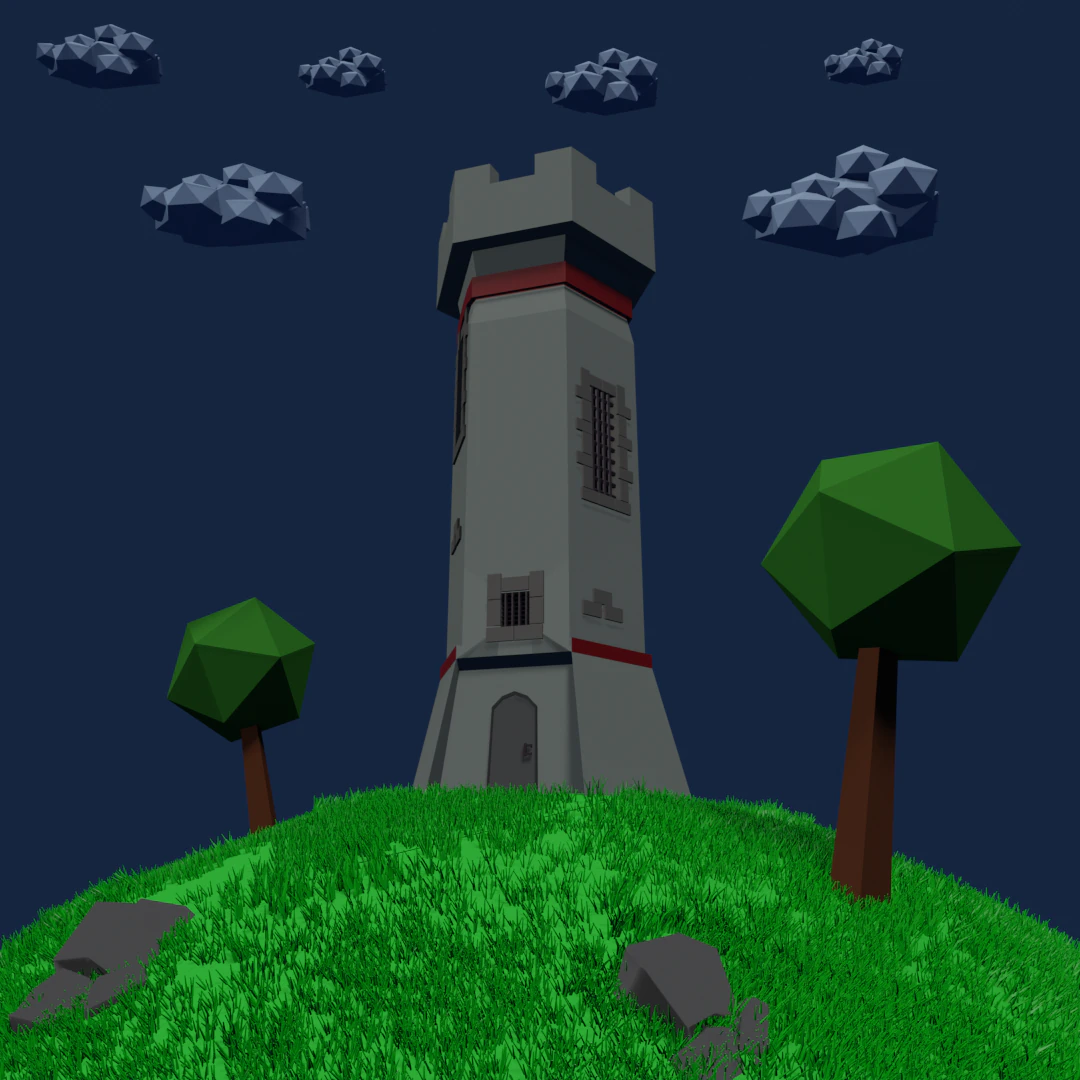 tower 3D Model .c4d .max .obj .3ds .fbx .stl .blend 