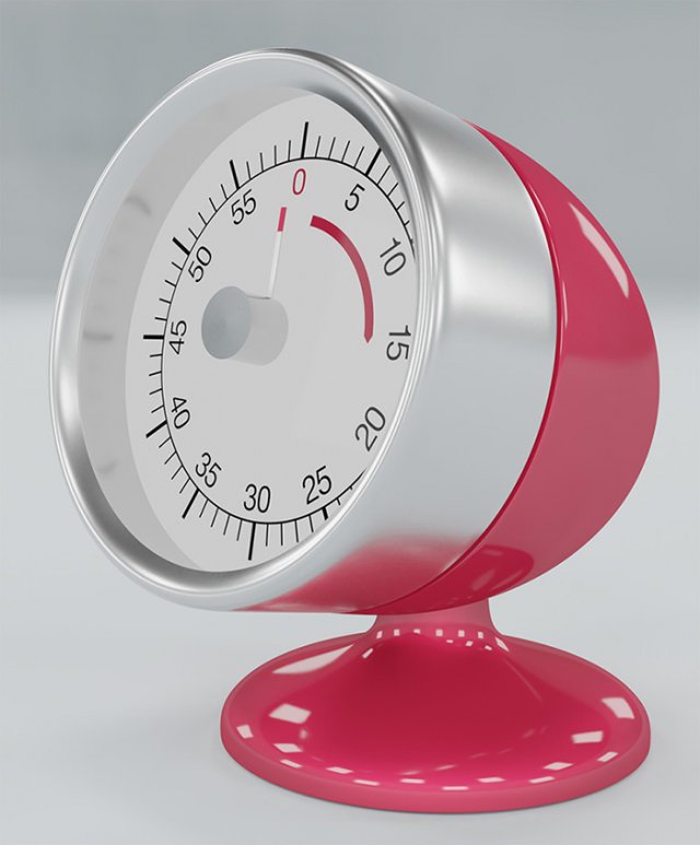 cook alarm clock 3D Model .c4d .max .obj .3ds .fbx .stl .blend 