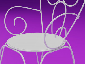 furniture set for garden 3D 模型