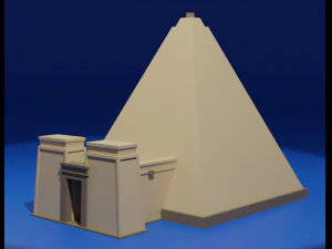 pir&aacute;mide nubia Modelo 3D