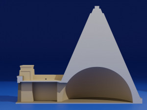nubian pyramid 3D Model