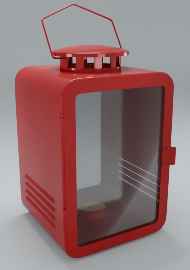 garden lantern with candle 3Dモデル .c4d .max .obj .3ds .fbx .stl .blend 