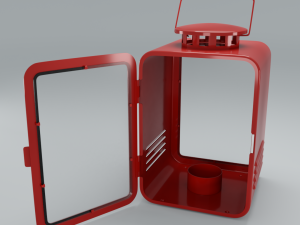 garden lantern with candle 3Dモデル