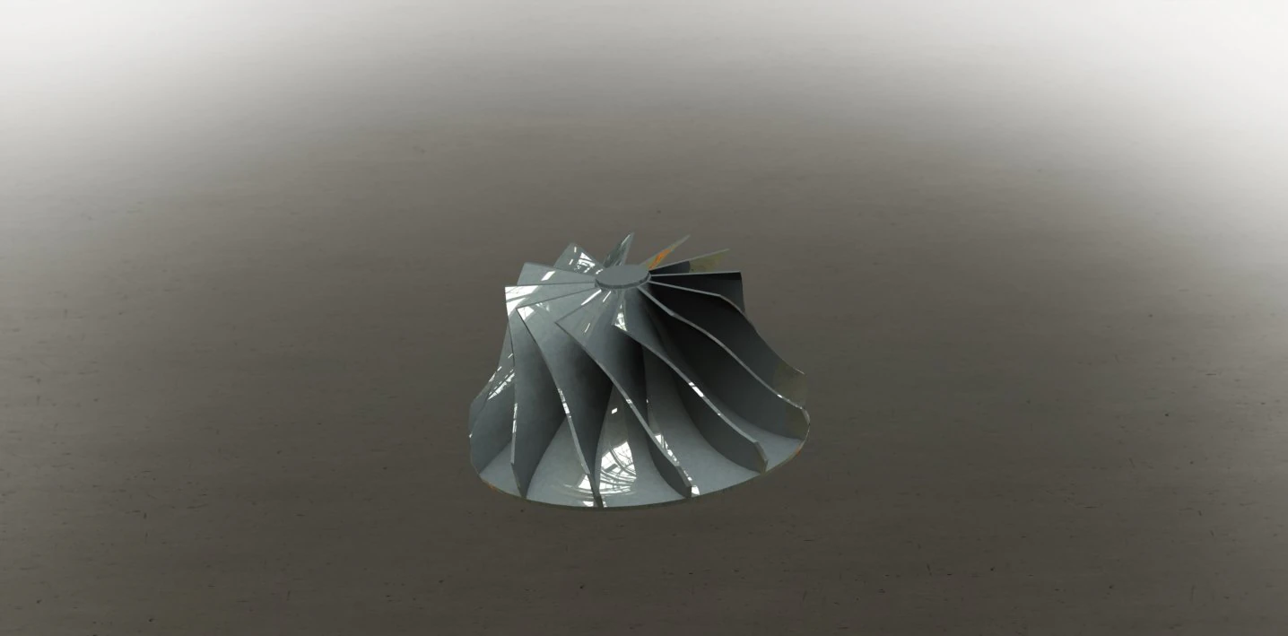 turbine impeller 3D Model .c4d .max .obj .3ds .fbx .stl .blend 