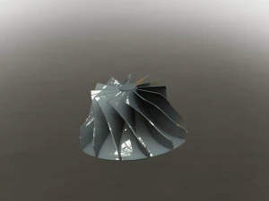 टरबाइन प्ररित करनेवाला 3D मॉडल