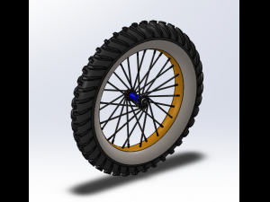 bicycyle front wheel 3D 모델