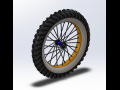 Bicycyle front wheel 3D-Modell