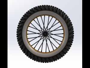 bicycyle front wheel Modelo 3D