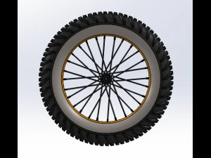 bicycyle front wheel 3D Model