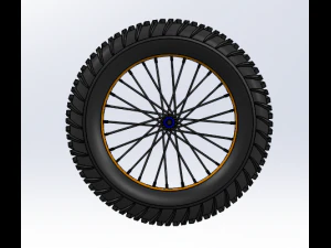 bicycyle front wheel 3D Model