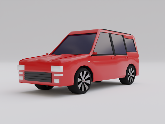 cartoon car 3D 模型 .c4d .max .obj .3ds .fbx .stl .blend 