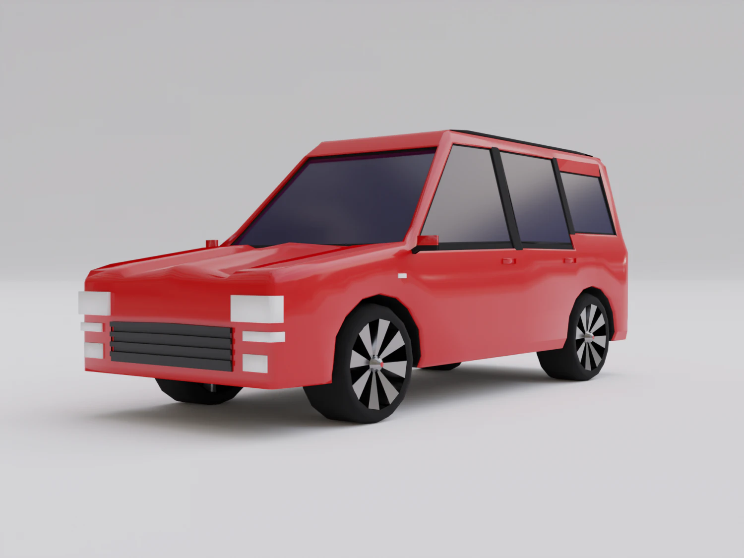 cartoon car 3D Model .c4d .max .obj .3ds .fbx .stl .blend