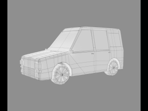 cartoon car 3D 模型