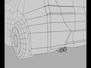 red car lowpoly 3D Model