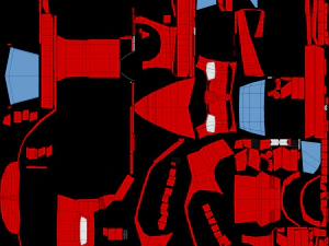 red car lowpoly 3D Model