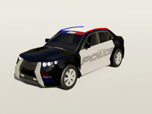police car 3Dモデル