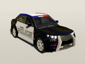 police car 3Dモデル