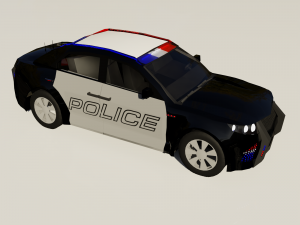 police car 3Dモデル
