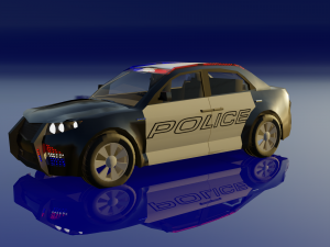 police car 3Dモデル