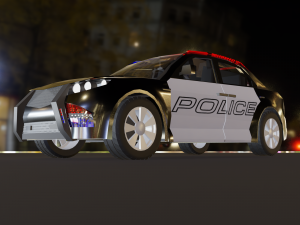 police car 3Dモデル