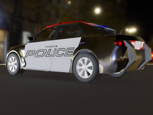 police car 3Dモデル
