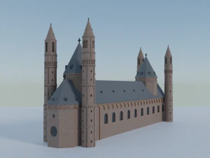 worms cathedral 3D Model