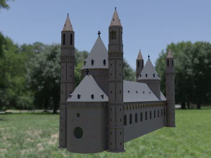 worms cathedral 3D Model