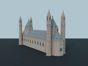 worms cathedral 3D Model