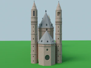 worms cathedral 3D Model