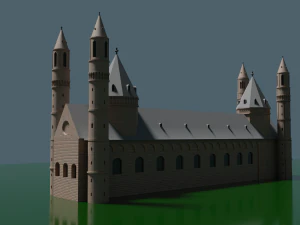 worms cathedral 3D Model