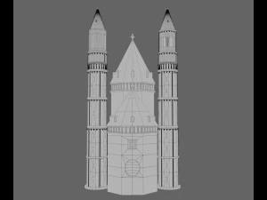 worms cathedral 3D Model