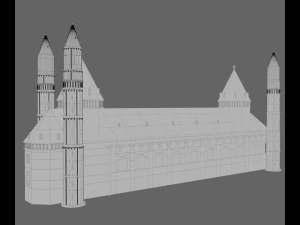 worms cathedral 3D Model