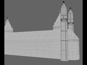worms cathedral 3D Model