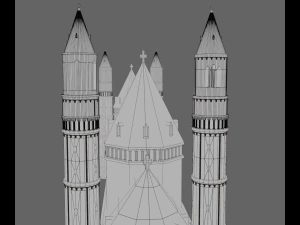 worms cathedral 3D Model