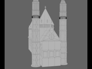 worms cathedral 3D Model