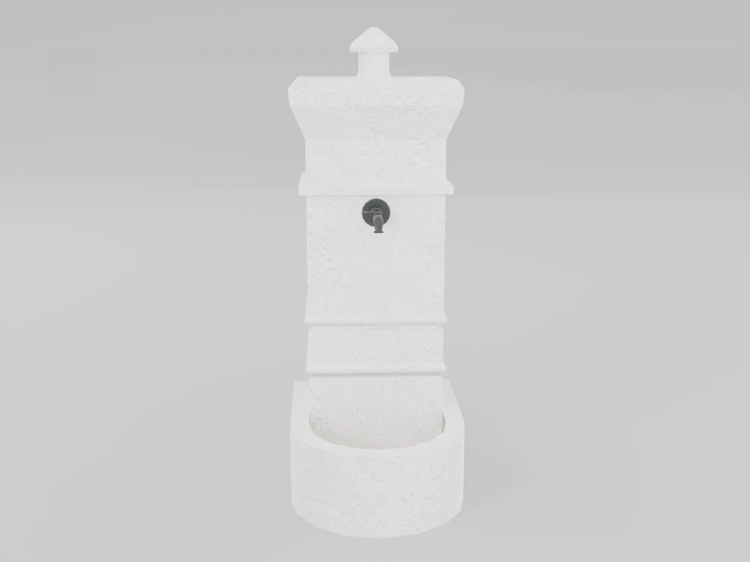drinking fountain 3D Model .c4d .max .obj .3ds .fbx .stl .blend 