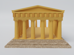 ancient temple 3D Model