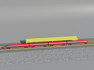 railway station 3D Model