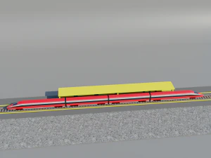 火车站 3D 模型